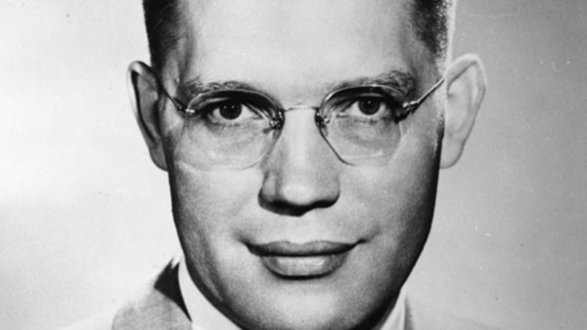 A headshot of Bruce R. McConkie in his 20s or 30s.