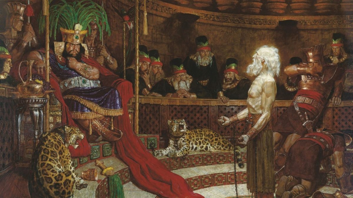 A famous Latter-day Saint painting from Mosiah in the Book of Mormon.