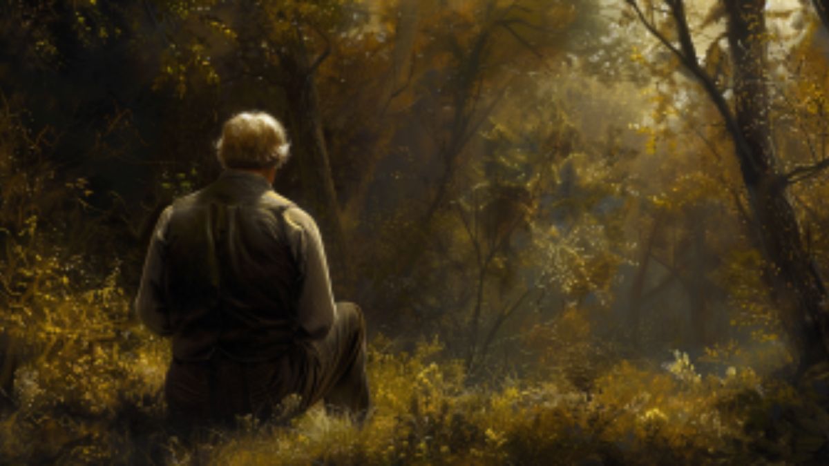 An AI image of Joseph Smith experiencing deep loneliness.
