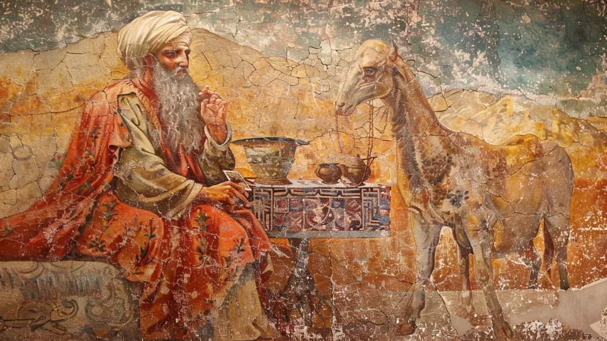 An AI-generated image of Melchizedek from the Dead Sea Scrolls.