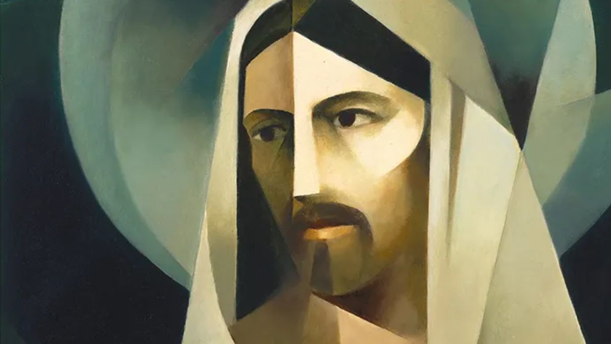 A Jorge Cocco portrait of Jesus Christ suggesting the intricate layers of atonement theology for Terryl Givens and Latter-day Saints.