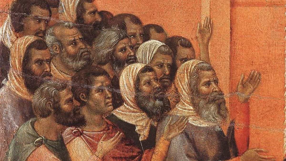 A painting of the often-misunderstood Pharisees from the New Testament.