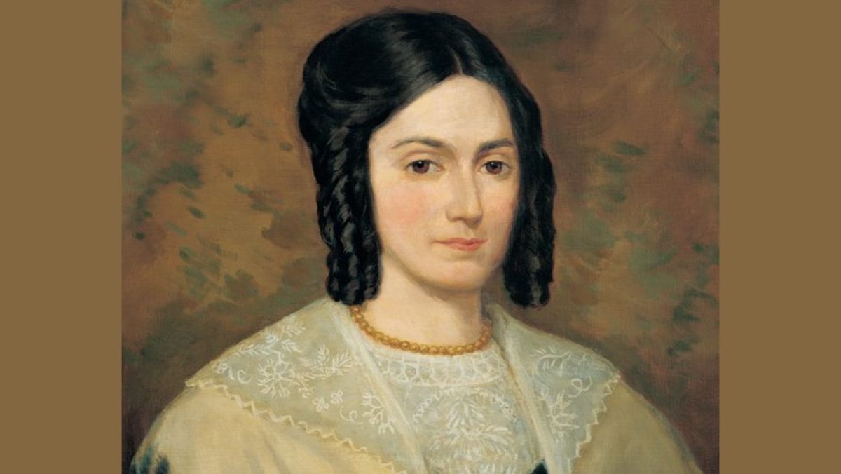 A portrait of Emma Hale Smith, the recipient of D&C 25 (also known as the 'Elect Lady' revelation).