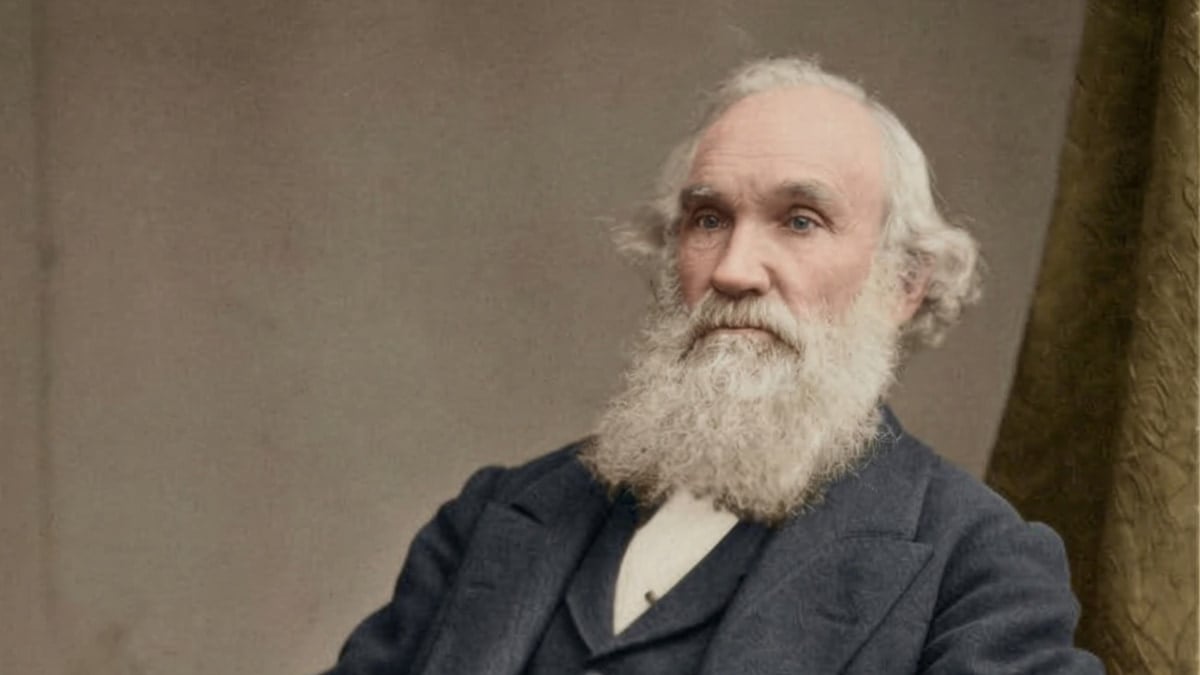 A portrait of John Steele, an Irish-born Latter-day Saint pioneer, Mormon Battalion veteran, and frontier explorer who helped settle Southern Utah.